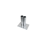 RS PRO Grey Galvanised Steel Barrier Base
