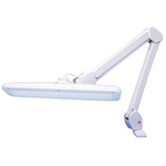 RS PRO LED Desk Light, 12 W, Reach:300mm, Adjustable Arm, White, 230 V, Lamp Included
