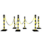 RS PRO Black & Yellow ABS Chain Barrier