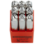 293A.8 | Facom 2 → 8mm x 8 Piece Engraving Number Punch Set, (Numbers 0 → 8)