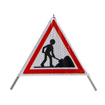 RS PRO Galvanised Steel Men at Work Tripod, H700 mm W750mm