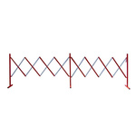 RS PRO Red & White Steel Extendable Barrier