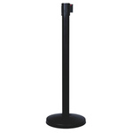 RS PRO Black Stainless Steel Retractable Barrier