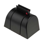 RS PRO Black Polyester Retractable Barrier, Black Tape