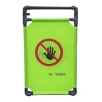 RS PRO Grey & Yellow Polyester Folding Barrier