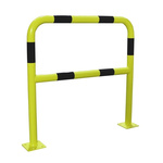RS PRO Black & Yellow Steel Protection Barrier