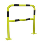 RS PRO Black & Yellow Steel Protection Barrier