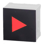 VCC Capacitive Switch,Illuminated, Red