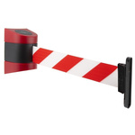 Tensator Red & White Plastic Retractable Barrier, 4.6m, Red, White Tape