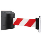 Tensator Red & White Plastic Retractable Barrier, 4.6m, Red, White Tape