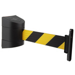 Tensator Black & Yellow Plastic Retractable Barrier, 4.6m, Yellow/Black Tape