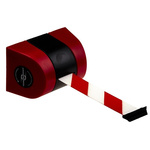 Tensator Red & White Retractable Barrier, 9m, Red, White Tape