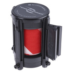 Tensator Red & White Retractable Barrier, 2.3m, Red, White Tape
