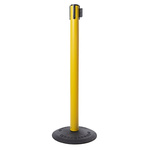 Tensator Black & Yellow Plastic Retractable Barrier, 2.3m, Yellow/Black Tape