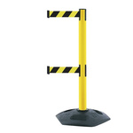 Tensator Black & Yellow Plastic Retractable Barrier, 3.65m, Yellow/Black Tape