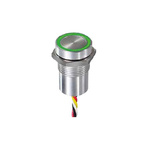 APEM Capacitive Switch Latching,Illuminated, Green, Red, NPN, IP68, IP69K