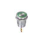APEM Capacitive Switch Latching,Illuminated, Green, Red, NPN, IP68, IP69K [blank]