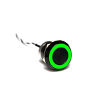Bulgin Capacitive Switch Latching NO,Illuminated, IP68 Black Anodised