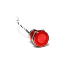 Bulgin Capacitive Switch Momentary NO,Illuminated, IP68 Red Anodised