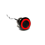 Bulgin Capacitive Switch Momentary NC,Illuminated, IP68 Black Anodised