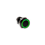 Bulgin Capacitive Switch Momentary NO,Illuminated, IP68 Black Anodised