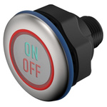 EAO Capacitive Switch NO,Illuminated, Green, IO-Link, IP69K