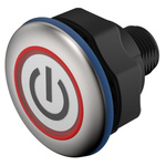 EAO Capacitive Switch NO,Illuminated, Green, IO-Link, IP69K