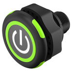 EAO Capacitive Switch NO,Illuminated, Red/Green, IO-Link, IP69K