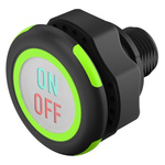 EAO Capacitive Switch NO,Illuminated, Red/Green, IO-Link, IP69K