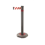 Skipper Red & White Retractable Barrier, 3m, Red, White Tape