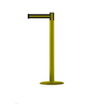 Tensator Black & Yellow Steel Retractable Barrier, 2.3m, Yellow Tape
