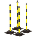 Brady Black & Yellow PE Barrier Post