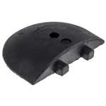 RS PRO Rubber Speed Bump End Cap, 300mm x 250 mm x 55 mm, 30km/h Speed Limit
