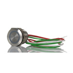 RS PRO Capacitive Switch Latching NC,Illuminated, Green, IP68 Brass