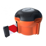 Skipper Red & White Retractable Barrier, 9m, Red, White Tape