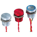 APEM Piezo Switch, SPST, IP68, Flying Lead, 200 mA @ 24 V dc, -40 → +75°C