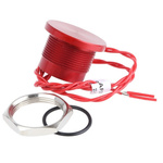 APEM Piezo Switch, SPST, IP68, Wire Lead, 200 mA @ 24 V dc, -40 → +75°C
