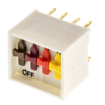 ERG 4 Way Through Hole DIP Switch 4PST