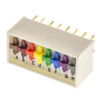 ERG 8 Way Through Hole DIP Switch 8PDT