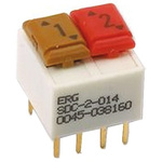 ERG 2 Way Through Hole DIP Switch SPST