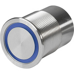 Schurter Illuminated Piezo Switch, Momentary, SPST, IK02, IP67, IP69K, , 100 mA, -40 → +85°C
