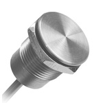 Bulgin Piezo Switch, Momentary, IP68, IP69K, Wire Lead, 1 A @ 24 V dc, -40 → +85°C Grey