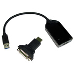 RS PRO USB A to HDMI Adapter, USB 3.0, 1 Supported Display(s) - 1600 X 1200