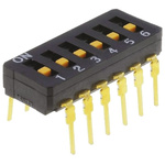 Omron 6 Way Through Hole DIP Switch 6PST