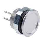 Schurter Piezo Switch, IP67, Solder, 100 mA, -20 → +60°C Silver