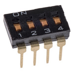 Omron 4 Way Through Hole DIP Switch 4PST