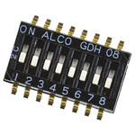 TE Connectivity 8 Way Surface Mount DIP Switch 8P
