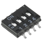 Omron 4 Way Surface Mount DIP Switch 4PST