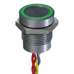 APEM Illuminated Piezo Switch, Momentary, Pulse, SPST, IP68, Through Hole, 200 mA @ 24 V dc, -40 → +75°C