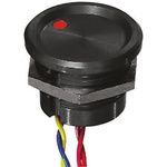 APEM Illuminated Piezo Switch, Momentary, Pulse, SPST, IP68, Wire Lead, 200 mA @ 24 V dc, -40 → +75°C